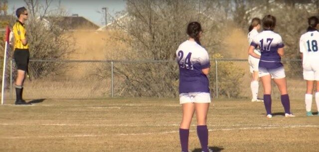 Girls Freeze In Middle Of Soccer Game At Siebel Soccer Park