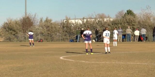 Girls Freeze In Middle Of Soccer Game At Siebel Soccer Park